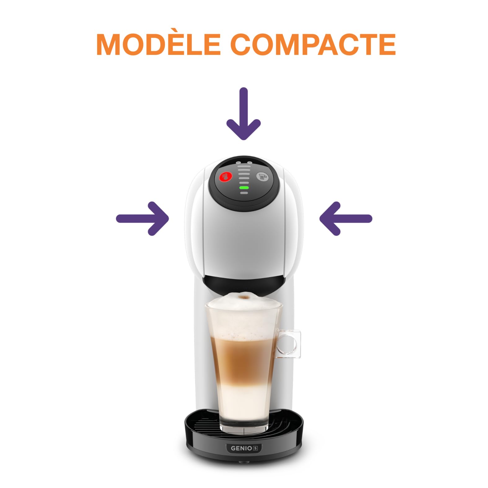 Dolce Gusto, Machine à café dosettes, Genio S KP243110, Blanche