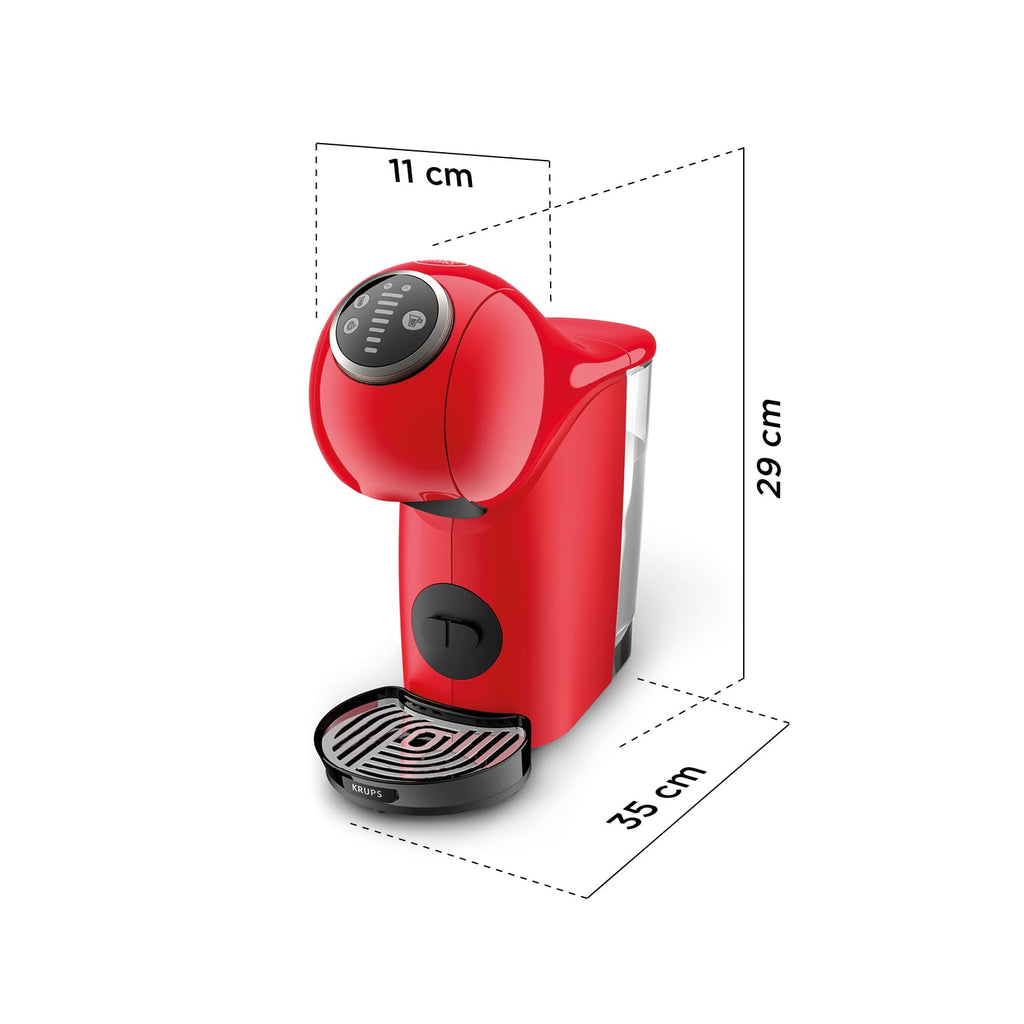 Dolce Gusto Machine à café capsules, 15 bars, Genio S Plus, Rouge KP340510