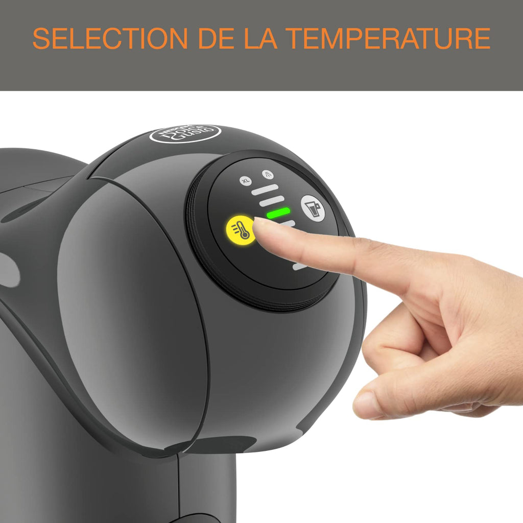 Dolce Gusto Machine à café dosettes multi-boissons, 0,8 L, Machine à espresso, Genio S KP243B10, Anthracite