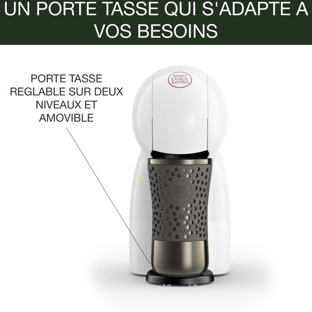 Dolce Gusto Machine à café capsules, 15 bars, Multi-boissons, , Piccolo XS, KP1A3110, Blanc / Rouge
