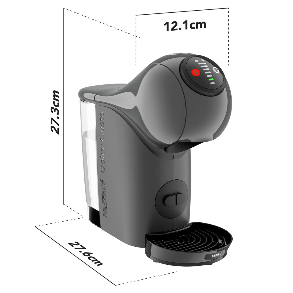 Dolce Gusto Machine à café dosettes multi-boissons, 0,8 L, Machine à espresso, Genio S KP243B10, Anthracite