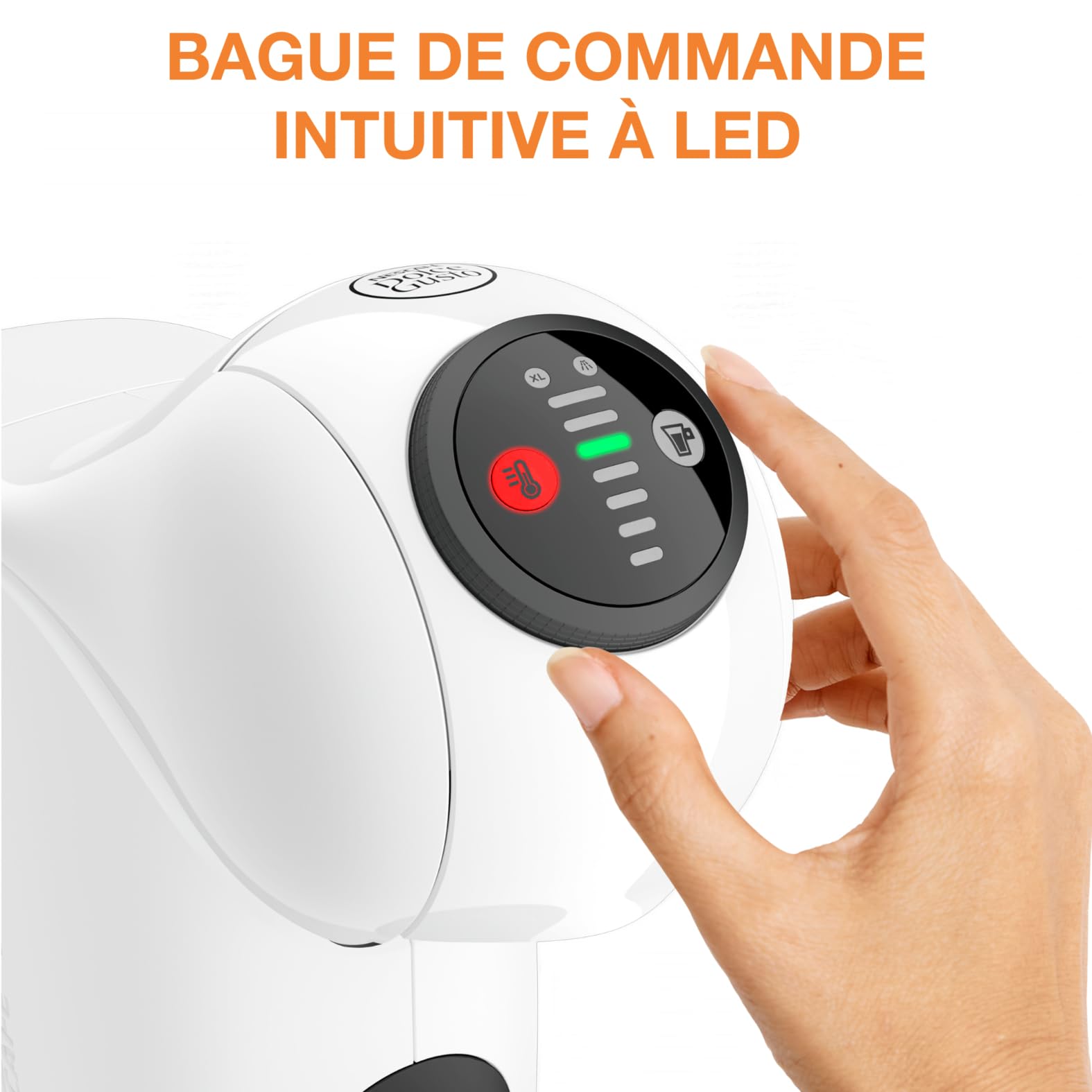 Dolce Gusto, Machine à café dosettes, Genio S KP243110, Blanche