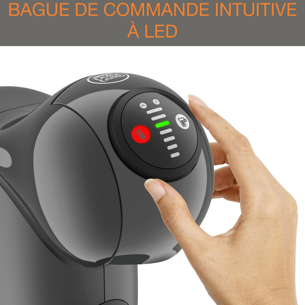Dolce Gusto Machine à café dosettes multi-boissons, 0,8 L, Machine à espresso, Genio S KP243B10, Anthracite