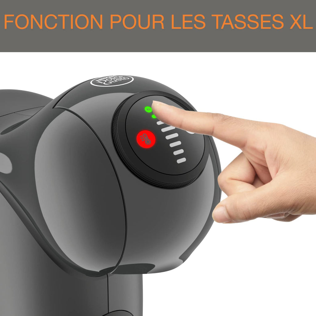 Dolce Gusto Machine à café dosettes multi-boissons, 0,8 L, Machine à espresso, Genio S KP243B10, Anthracite