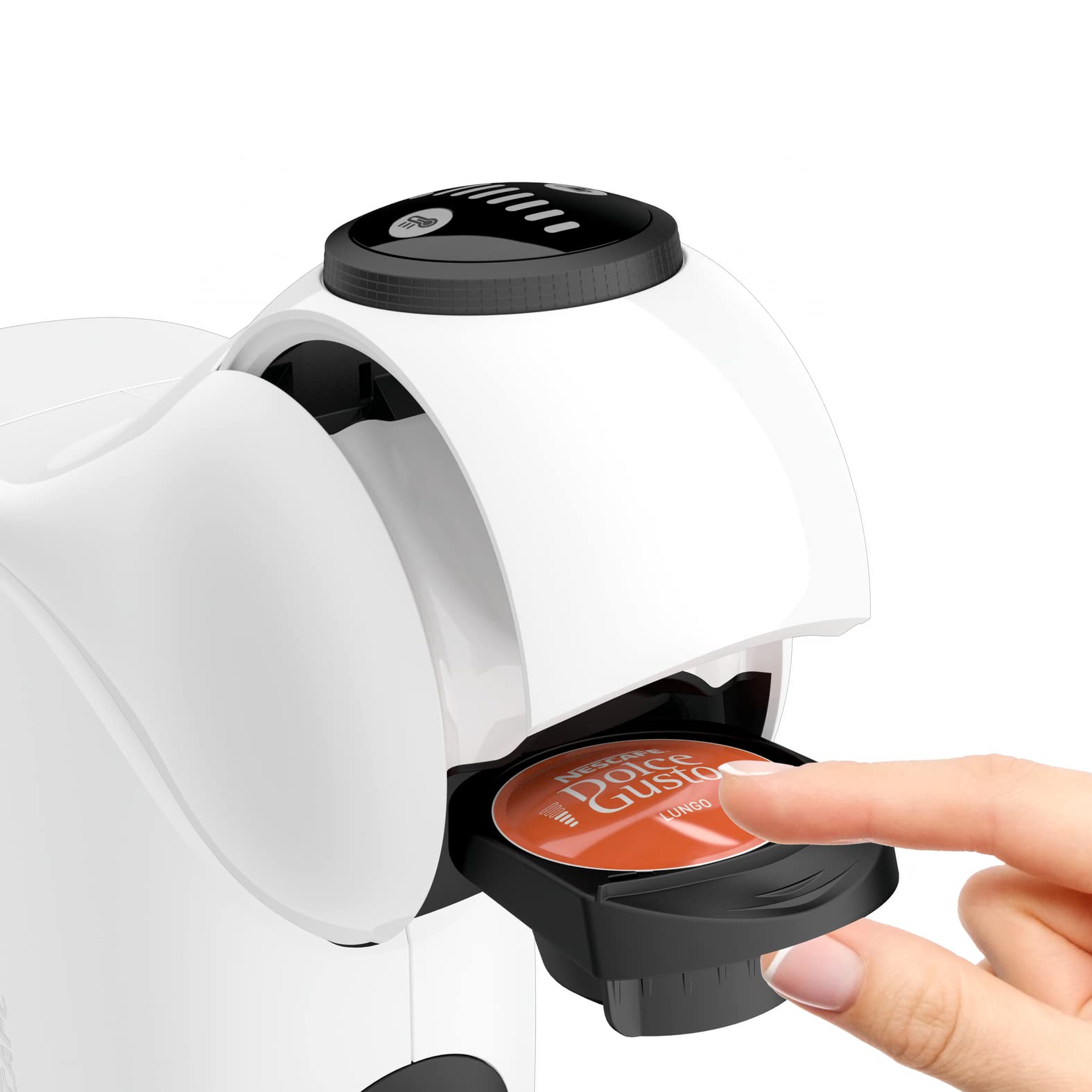 DOLCE GUSTO Genio S, Machine à expresso et autres boissons en capsule, automatique, blanc