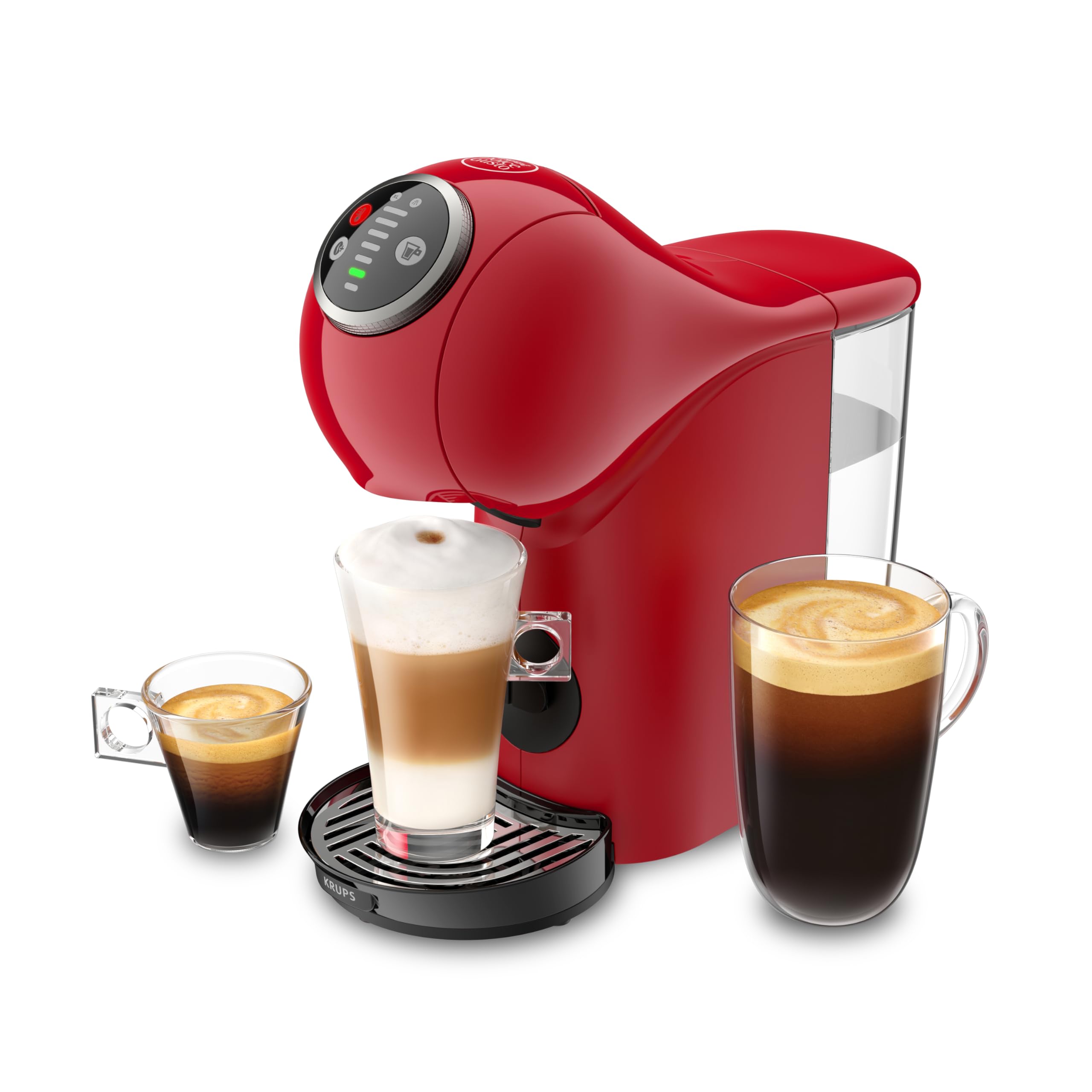 Dolce Gusto Machine à café capsules, 15 bars, Genio S Plus, Rouge KP340510